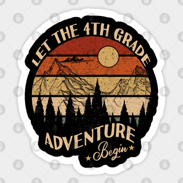 Let The 4th Grade Adventure Begin Sticker by Tesszero